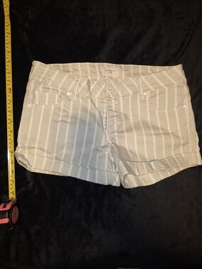 Celebrity Pink - Green & White Striped Women’s Shorts